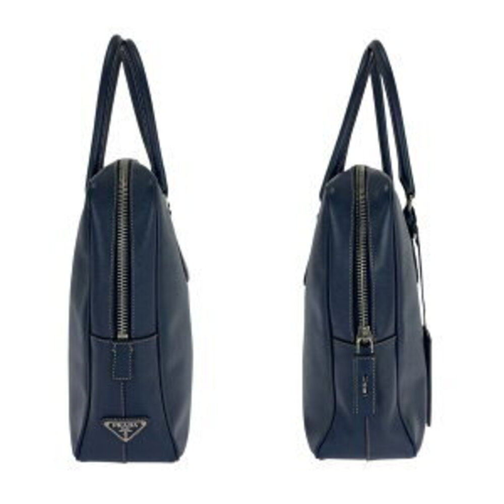 Prada Navy leather Blue briefcase Saffiano - Picture 8 of 10